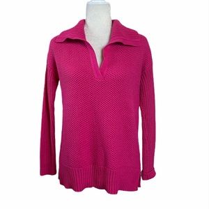 Vintage Lauren Ralph Lauren Black Label Pink Shawl Collar Sweater Size XS